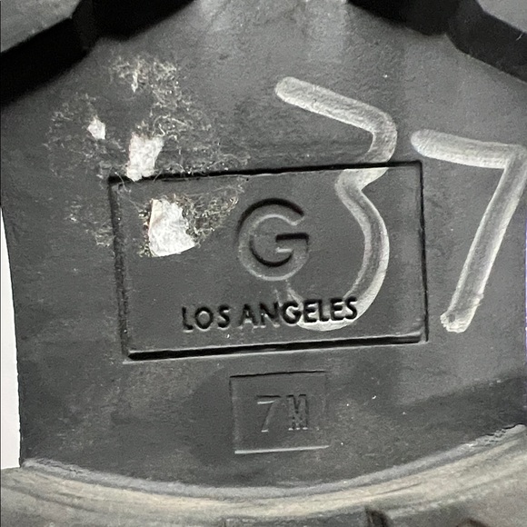 GBG Los Angeles Quilted Combat Boots - Black and Cream - Picture 2 of 9